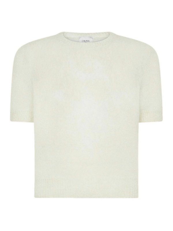 CRUNA: Pull col rond - Pull Col Rond - Crème