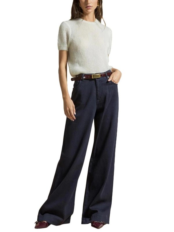 CRUNA: Pull col rond online - Pull Col Rond - Crème