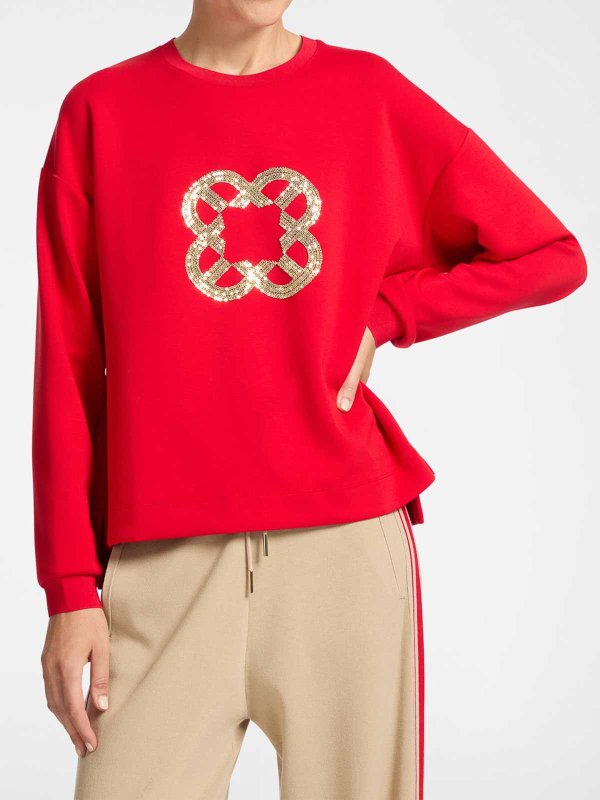 ELENA MIRO`: スウェット＆セーター online - スウェットシャツ/セーター - 赤