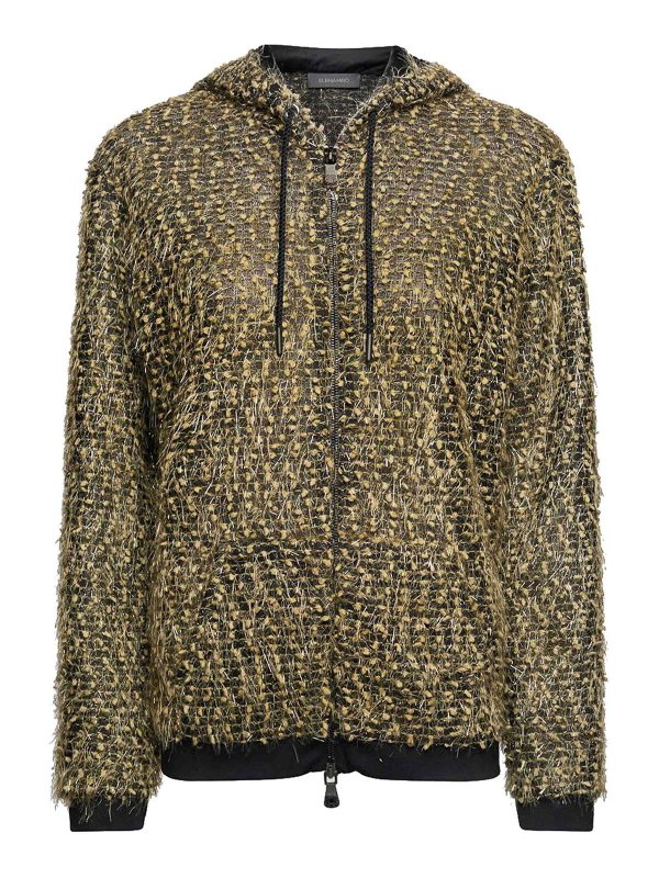 ELENA MIRO`: スウェット＆セーター - スウェットシャツ/セーター - ダークグリーン