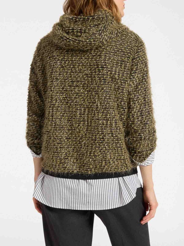 The Best Shops ELENA MIRO`: スウェット＆セーター - スウェットシャツ/セーター - ダークグリーン