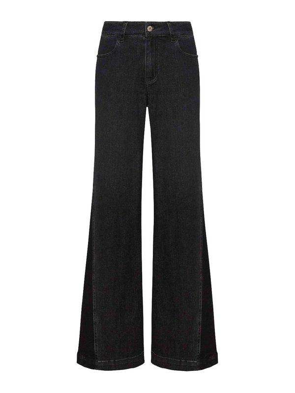 ELENA MIRO`: ストレートジーンズ - ストレートジーンズ - 黒