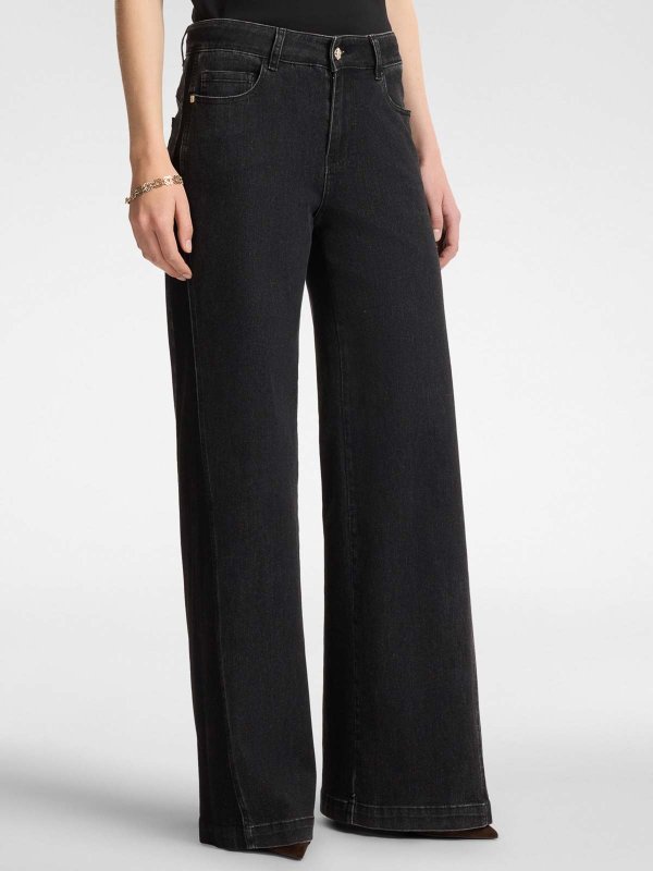 ELENA MIRO`: ストレートジーンズ online - ストレートジーンズ - 黒