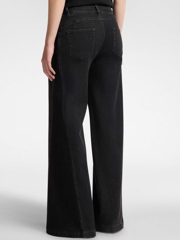 The Best Shops ELENA MIRO`: ストレートジーンズ - ストレートジーンズ - 黒