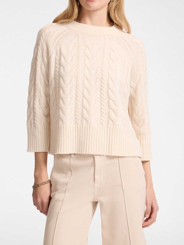 ELENA MIRO`: Rollkragenpullover  und Polo-Ausschnitt online - Rollkragenpullover - Weiß