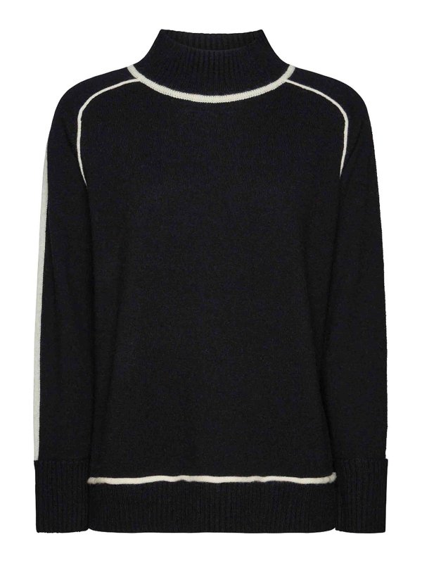 ELENA MIRO`: Rollkragenpullover  und Polo-Ausschnitt - Rollkragenpullover - Weiß