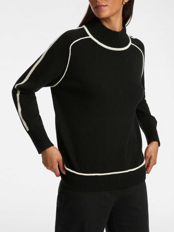 ELENA MIRO`: Rollkragenpullover  und Polo-Ausschnitt online - Rollkragenpullover - Weiß