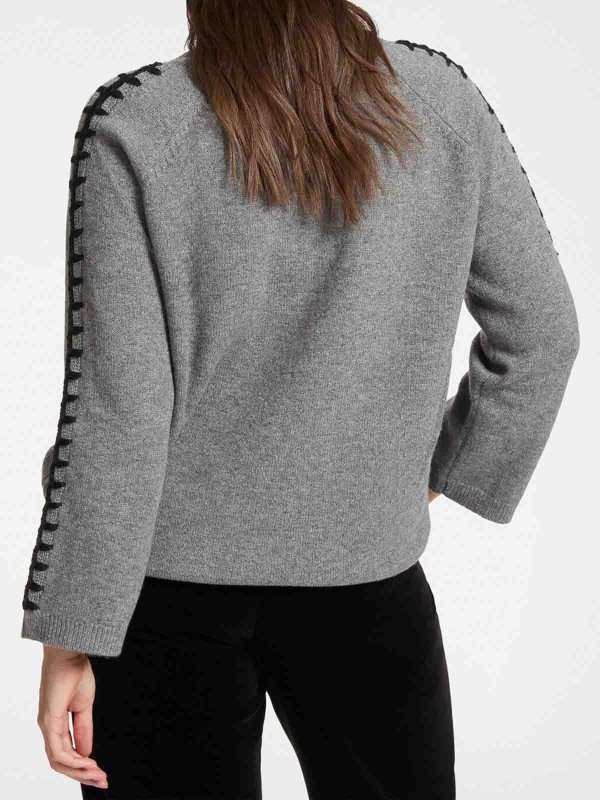 The Best Shops ELENA MIRO`: クルーネック - クルーネック - グレー