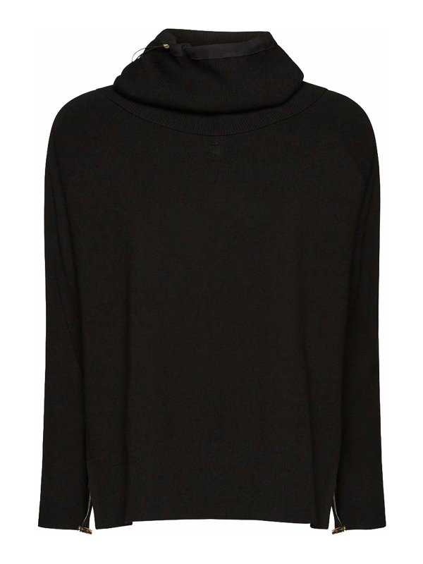 ELENA MIRO`: クルーネック - クルーネック - 黒