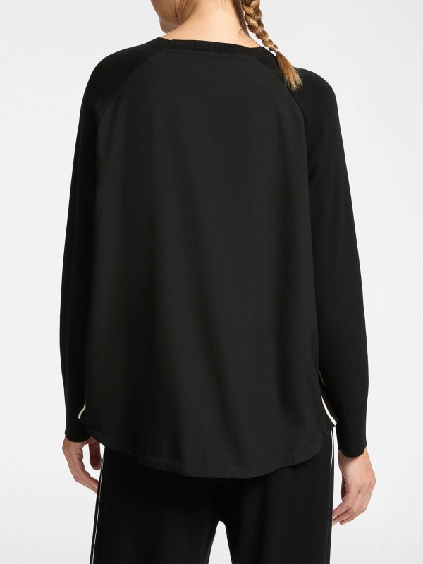 The Best Shops ELENA MIRO`: クルーネック - クルーネック - 黒