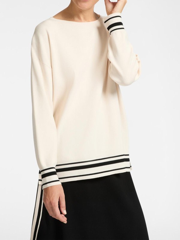 ELENA MIRO`: クルーネック online - クルーネック - 黒