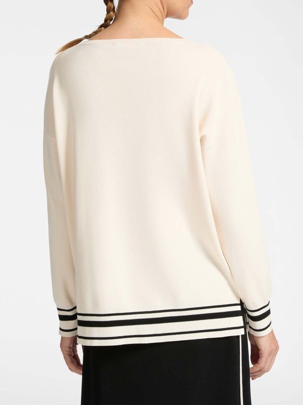 The Best Shops ELENA MIRO`: クルーネック - クルーネック - 黒