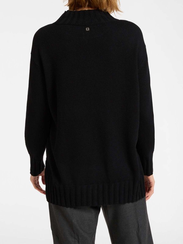 The Best Shops ELENA MIRO`: クルーネック - クルーネック - 黒