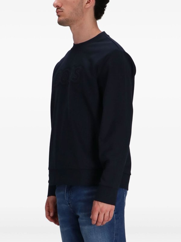 The Best Shops Hugo Boss: クルーネック - クルーネック - ダークブルー