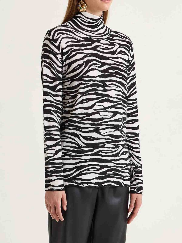 MALIPARMI: Strickpullover mit Rundhalsausschnitt online - Rundhalspullover - Beige