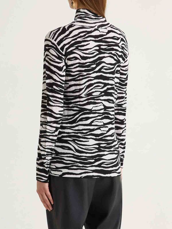 The Best Shops MALIPARMI: Strickpullover mit Rundhalsausschnitt - Rundhalspullover - Beige