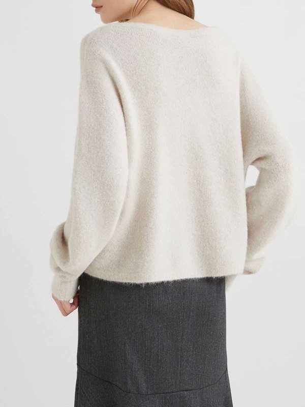 The Best Shops MARELLA: Strickpullover mit Rundhalsausschnitt - Rundhalspullover - Braun