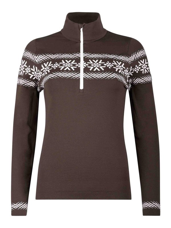 NEWLAND: Col roulé & Col polo - Pull Col Roulé - Marron