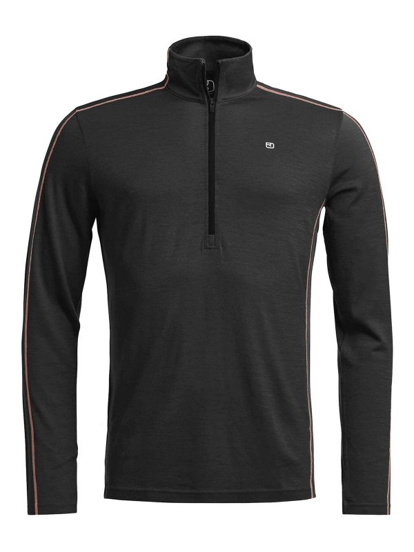 ORTOVOX: Strickpullover mit Rundhalsausschnitt - Rundhalspullover - Beige