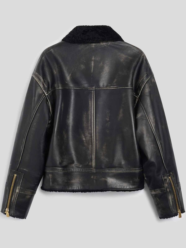 Pence: レザージャケット online - レザージャケット - 黒