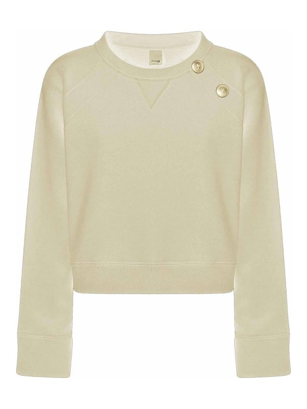 Pinko: Sweatshirts und Pullover - Sweatshirt - Hellbeige