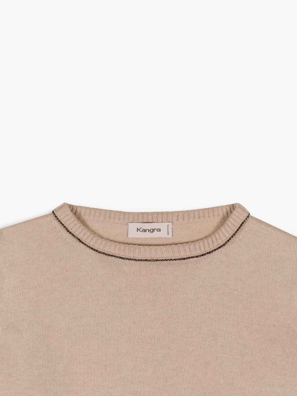 Kangra Cashmere: クルーネック online - クルーネック - ベージュ