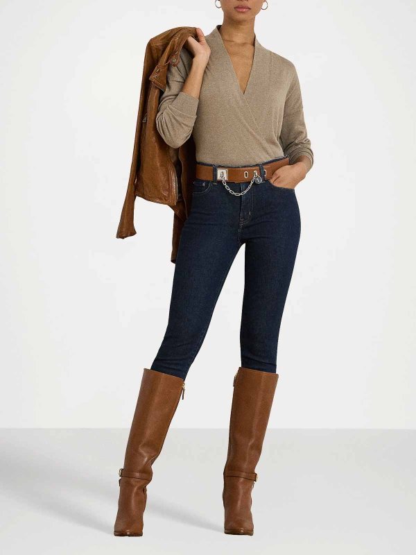 LAUREN RALPH LAUREN: クルーネック online - クルーネック - クリーム