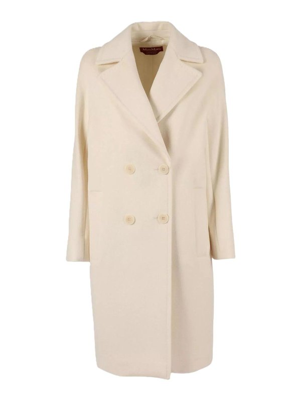 MAX MARA STUDIO: ニーレングスコート - 膝丈コート - 白