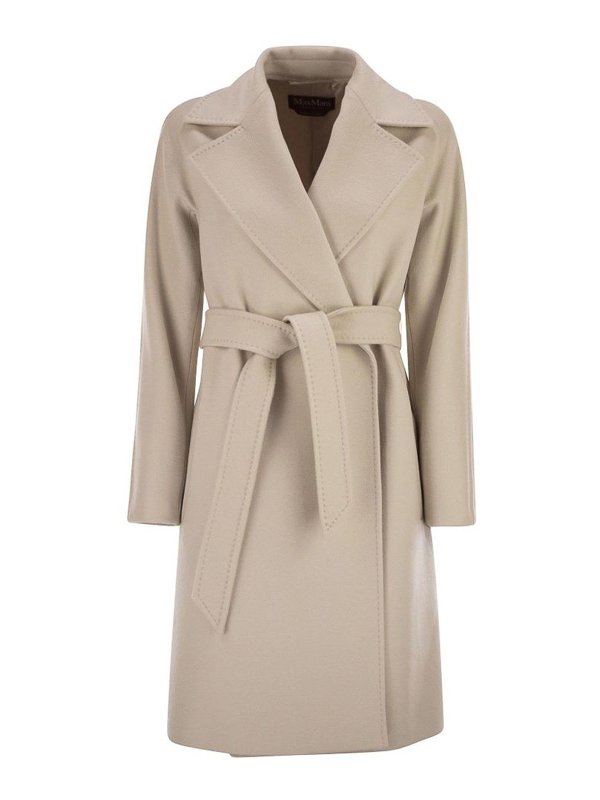 MAX MARA STUDIO: ニーレングスコート - 膝丈コート - ベージュ