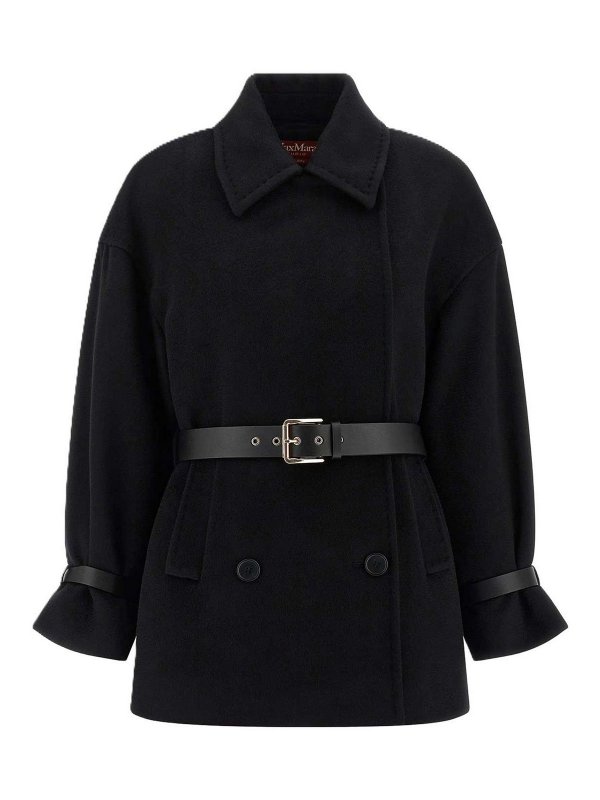 MAX MARA STUDIO: カジュアルジャケット - カジュアルジャケット - 黒