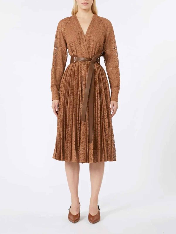 The Best Shops MAX MARA STUDIO: イブニングドレス - イブニングドレス - ブラウン