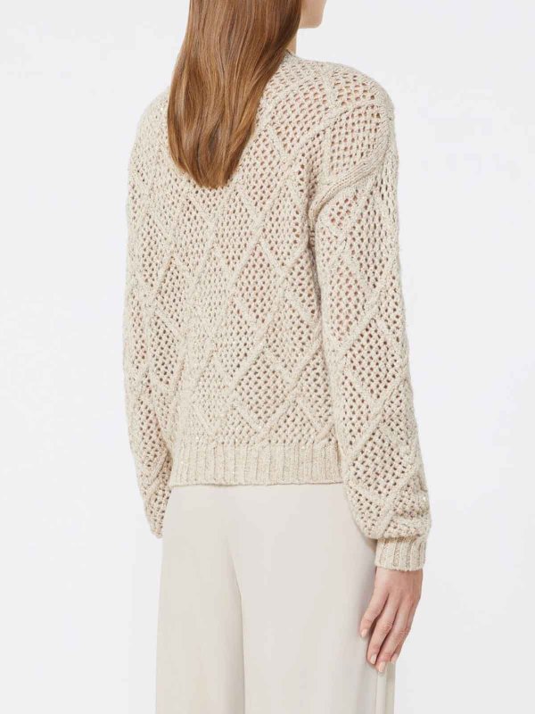 Rundhalspullover - Beige shop online: MAX MARA STUDIO