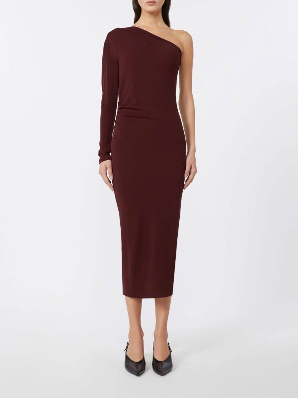 The Best Shops MAX MARA STUDIO: ニーレングスドレス - 膝丈ドレス - ダークレッド