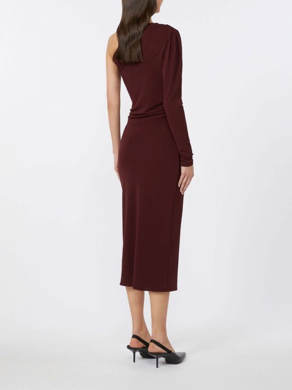 膝丈ドレス - ダークレッド shop online: MAX MARA STUDIO