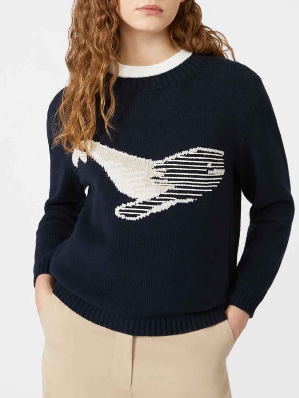 WEEKEND MAX MARA buy online Rundhalspullover - Blau