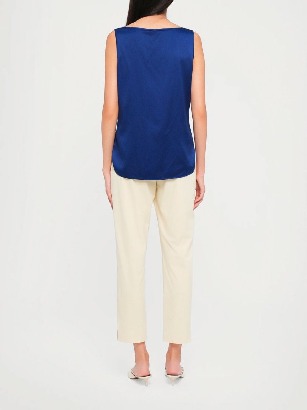 The Best Shops Max Mara: Tops y camisetas sin mangas - Top - Azul