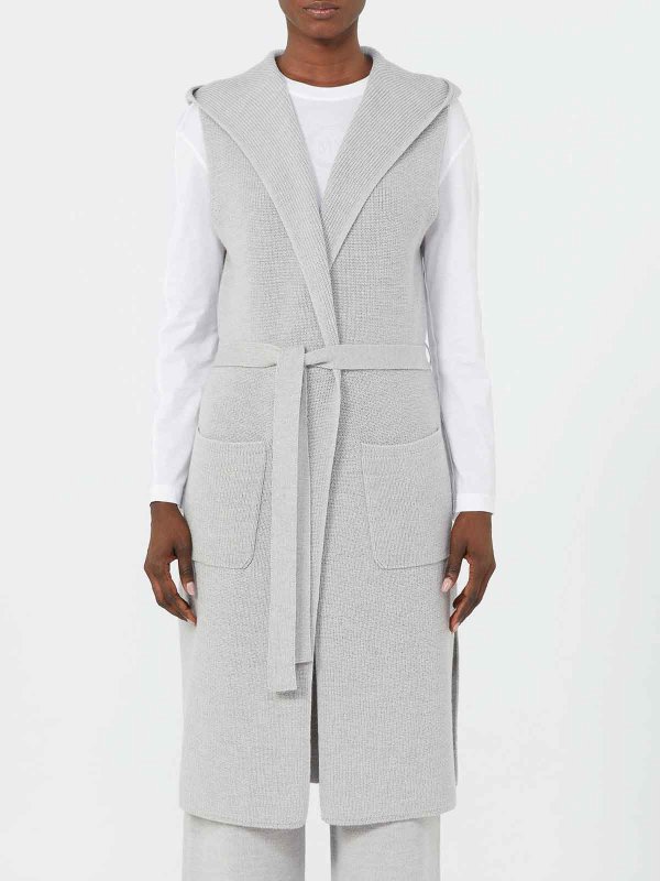 ウェストコート/ジレ - ライトグレー shop online: Max Mara