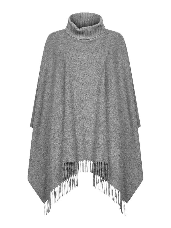 Paolo Fiorillo: ケープ＆ポンチョ - ケープ/ポンチョ - グレー