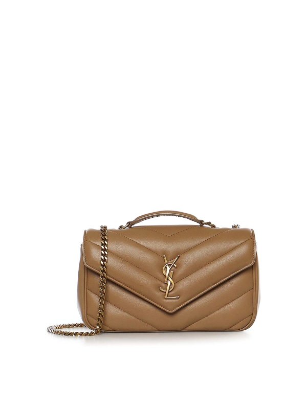 SAINT LAURENT: cross body bags - Loulou Small Quilted Lambskin Bag