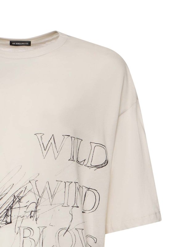 ANN DEMEULEMEESTER: Camisetas online - Camiseta - Blanco