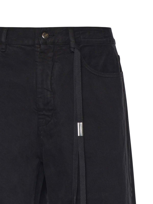 ANN DEMEULEMEESTER: ベルボトムジーンズ online - フレアジーンズ - 黒