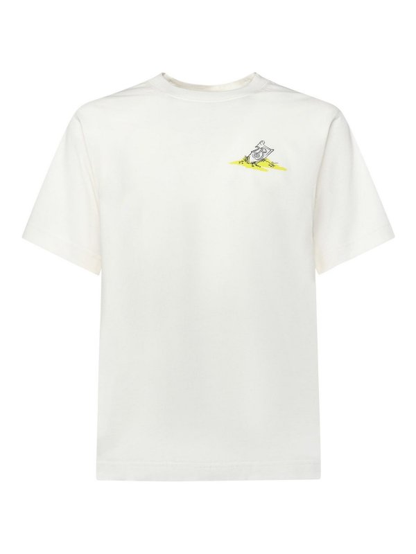 BURBERRY: t-shirts - Sleeping Knight Cotton T-Shirt