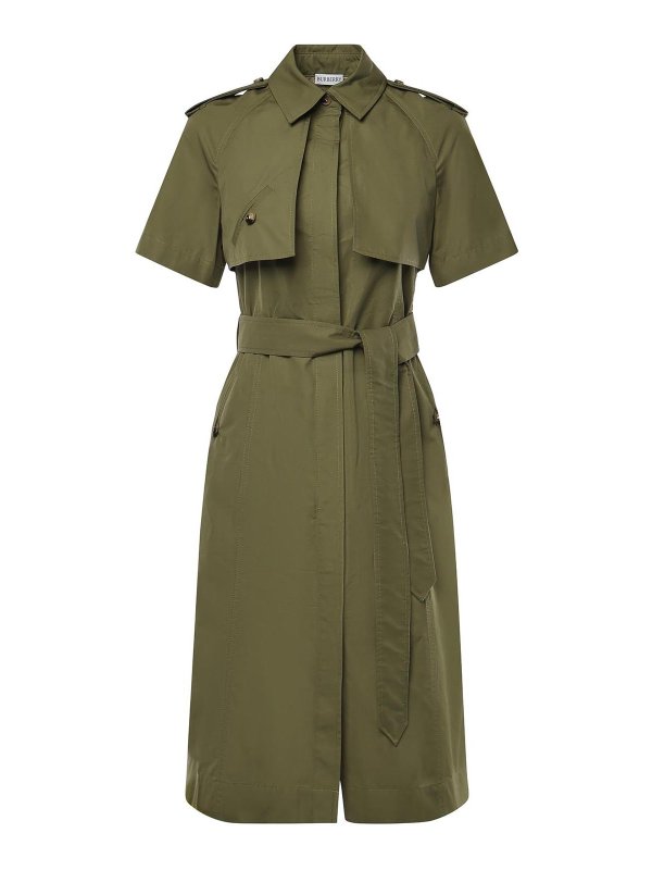 BURBERRY: Maxi robe - Maxi Robe - Vert