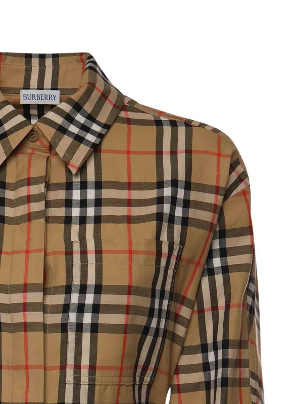 BURBERRY: abiti al ginocchio online - Vestito  a camicia a quadri