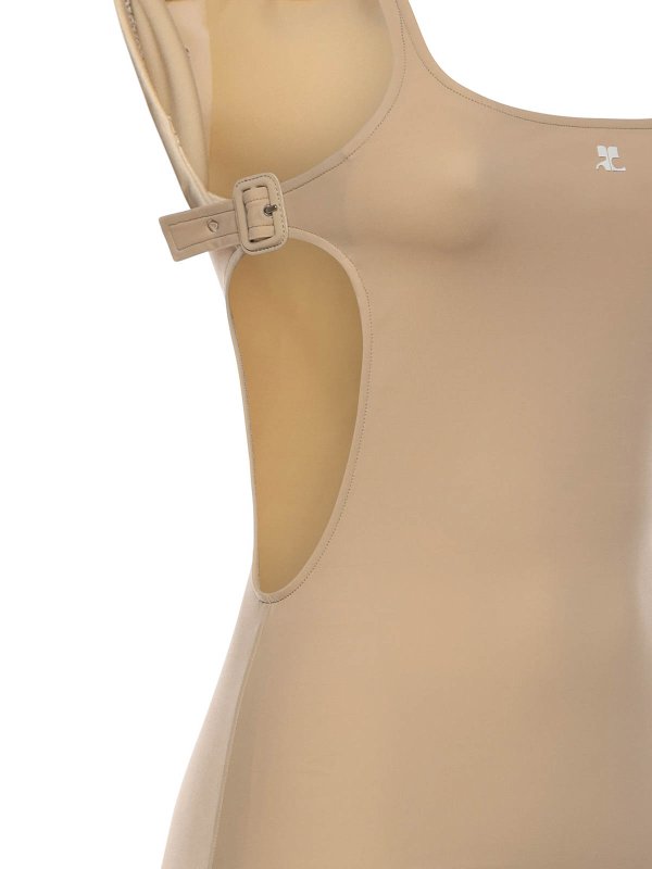 Courreges: Badeanzüge online - Badeanzug - Beige