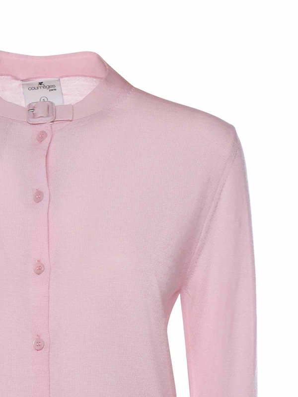 Courreges: Cardigans online - Cardigan - Hellrosa