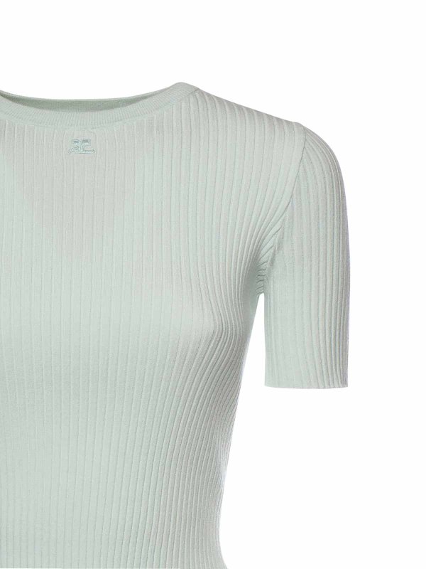 Courreges: Tops & Débardeurs online - Top - Vert Clair