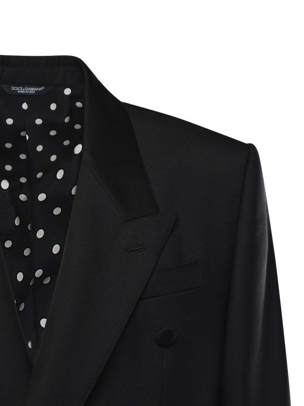 DOLCE & GABBANA: casual jackets online - Sicilian Double-Breasted Wool Jacket