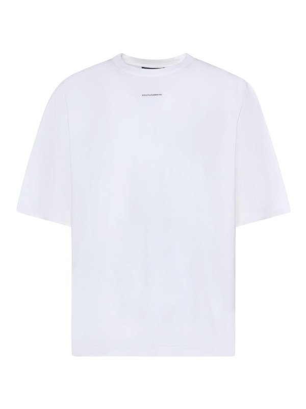 DOLCE & GABBANA: t-shirts - Printed Cotton T-Shirt