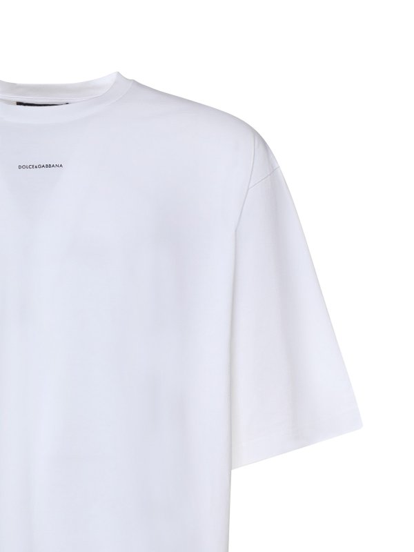 DOLCE & GABBANA: t-shirts online - Printed Cotton T-Shirt